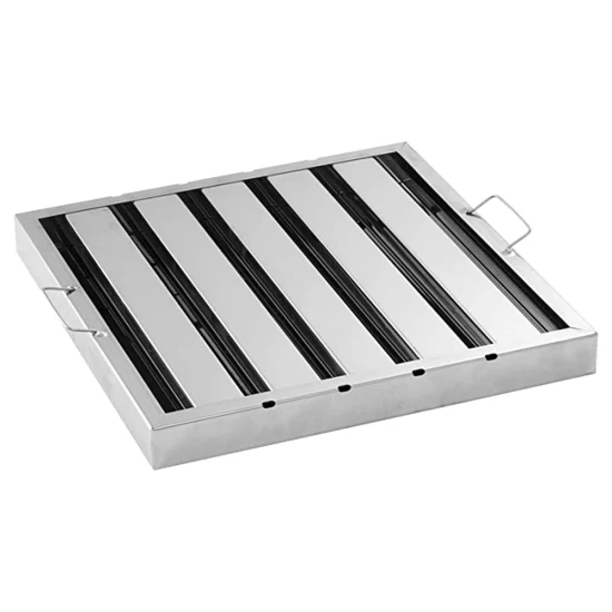 Baffle Filter Industrial Range Hood Filter Stainless Steel Media